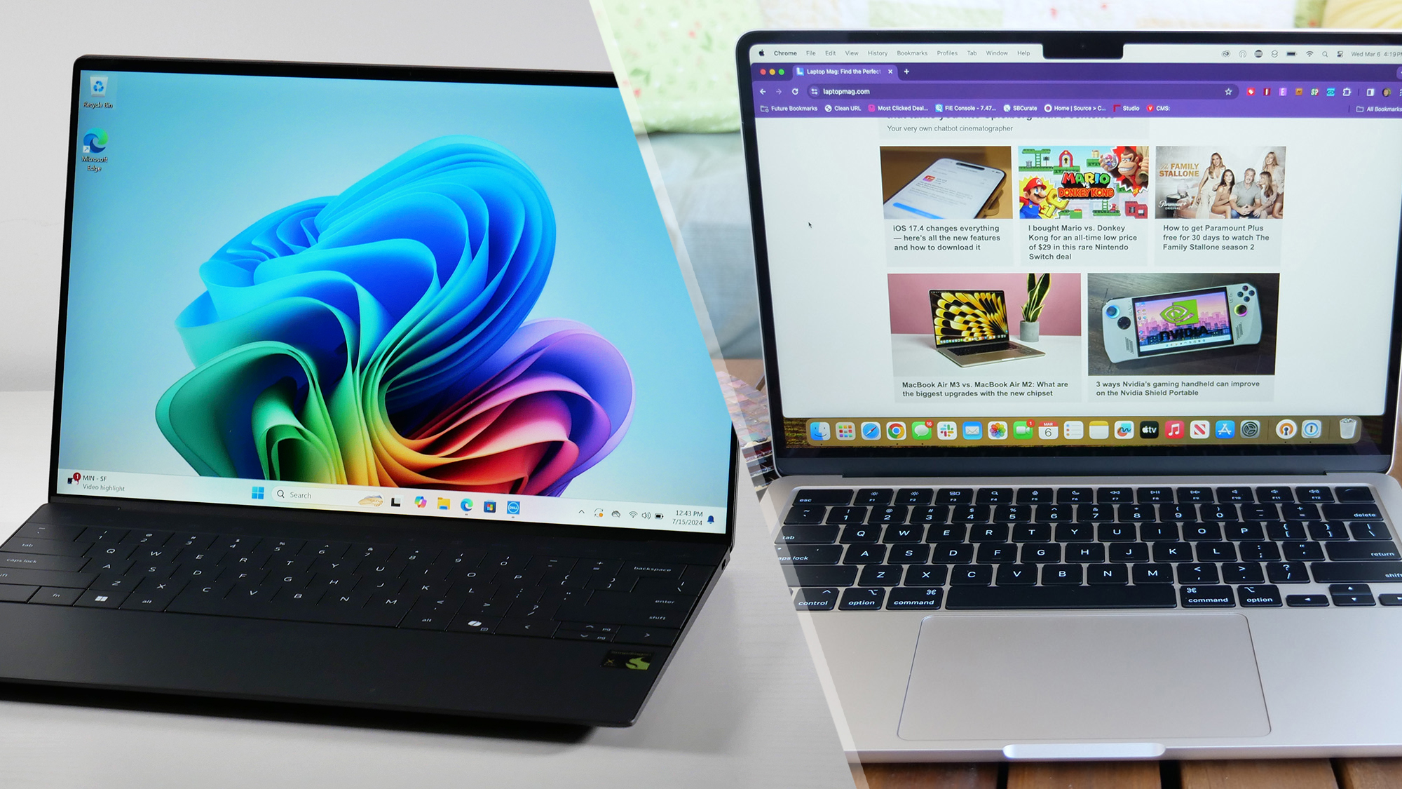 So sánh MacBook Air M3 và Dell XPS 13 Plus